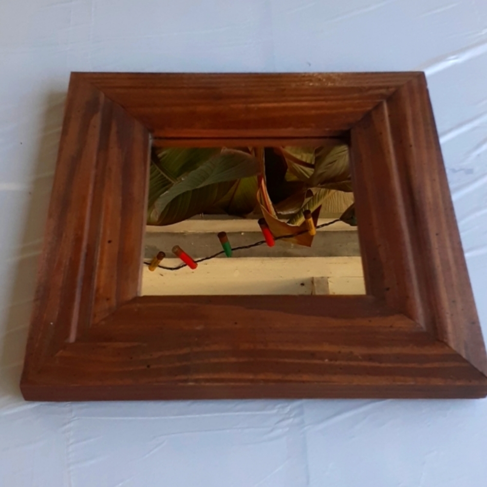 Oak framed mirror